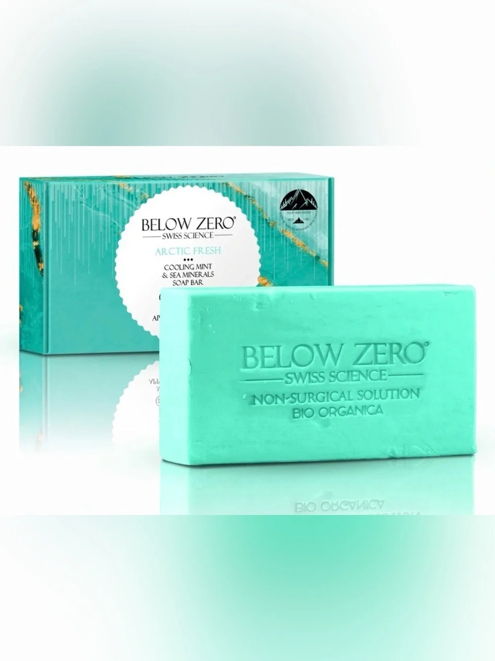 Below Zero Arctic Fresh Cooling Mint & Sea Minerals Soap Bar ~ Retail $99